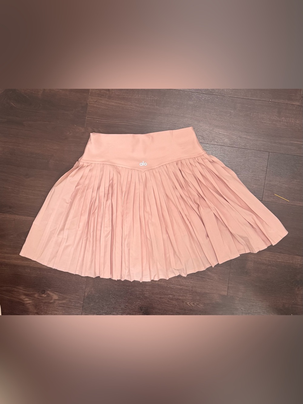 Alo Yoga Grand Slam Tennis Skirt Pink Quartz Size Large